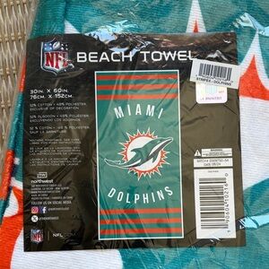 NFL Miami Dolphins Striped Beach Towel